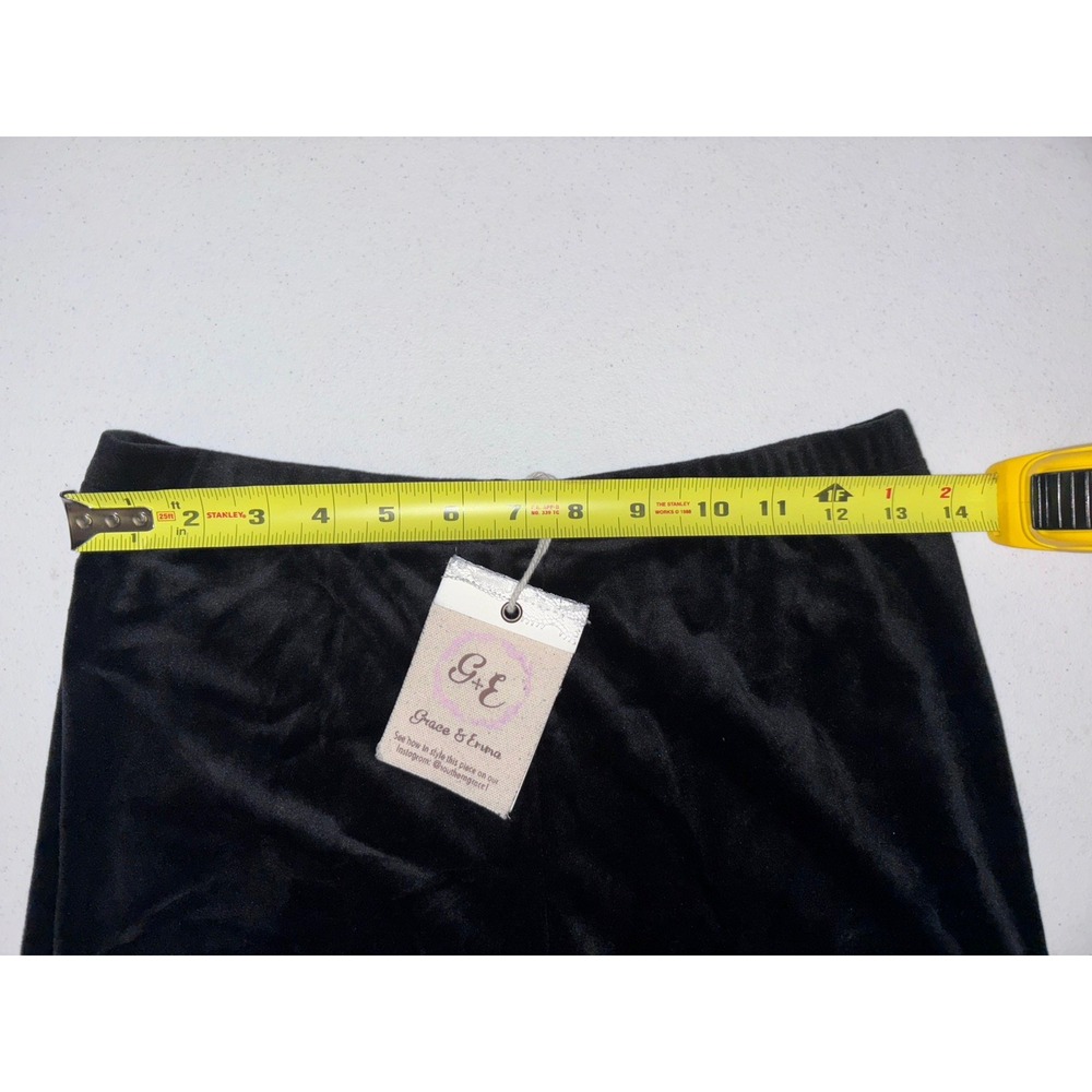 Nwts Boutique Grace & Emma Black Bell Bottom Flared Pants Size Small - Picture 4 of 4